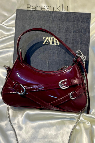 کیف زنانه دستی زارا ZARA مدل کمربندی همراه بند بلند زنجیری