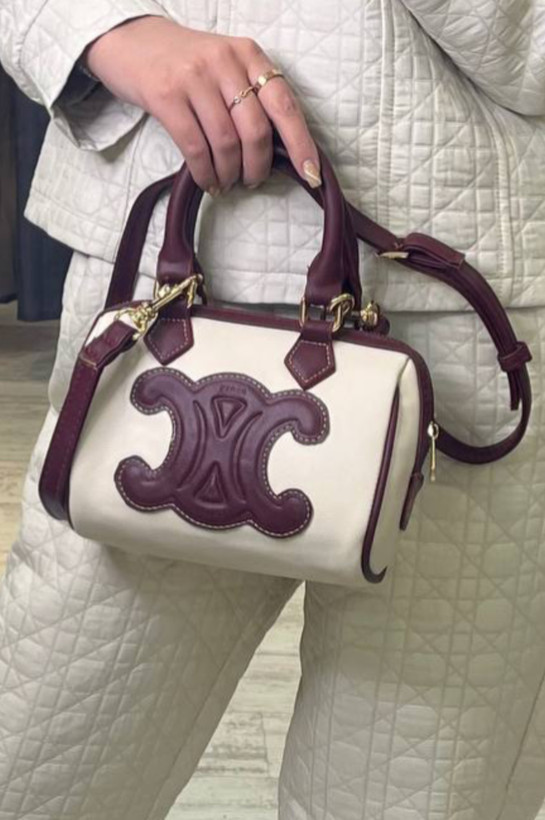 کیف دوشی زنانه برند CELINE مدل کلاسیک به همراه بند بلند چرمی