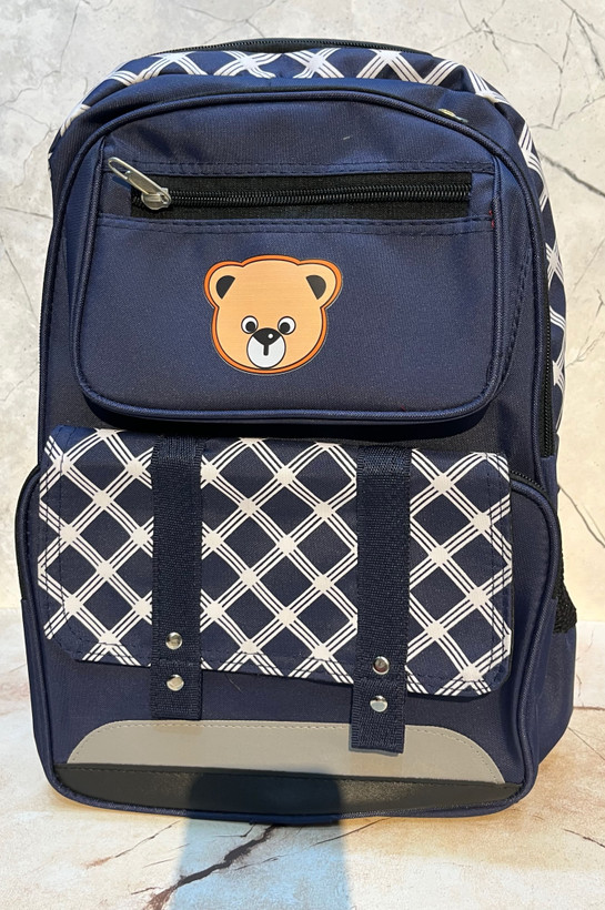 کوله پشتی پشتی بچه گونه مدل خرسی همراه جا مدادی