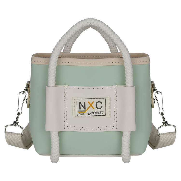 کیف دوشی دخترانه مدل بند کنفی همراه بند بلند