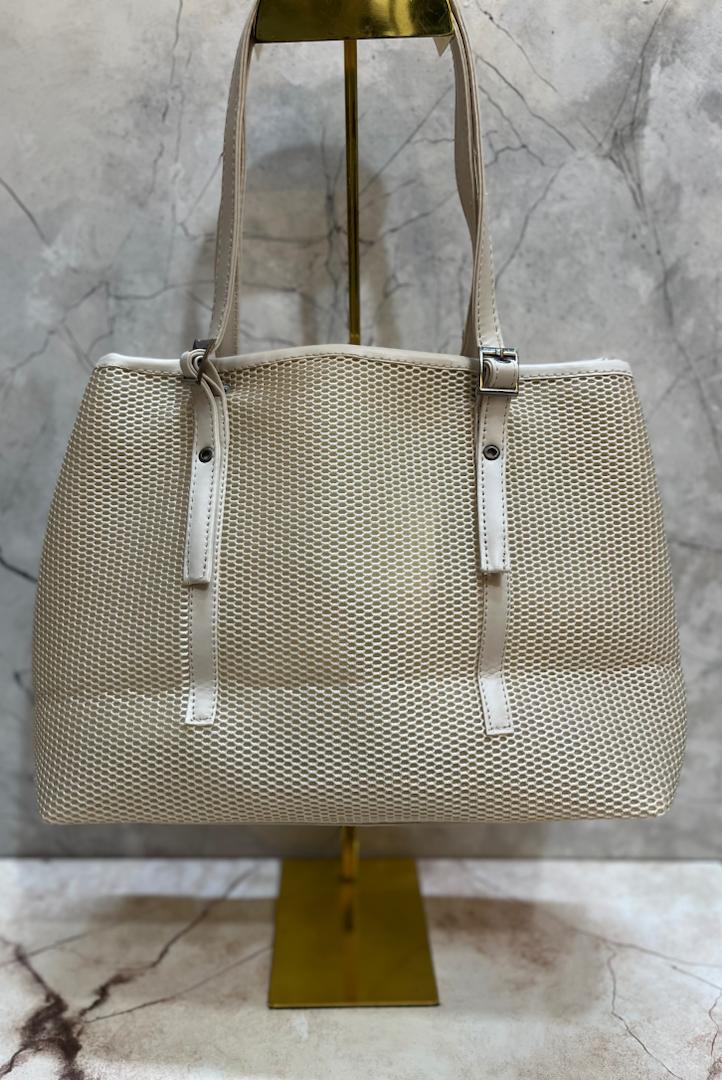 کیف دوشی زنانه مدل توری همراه کیف ارایشی