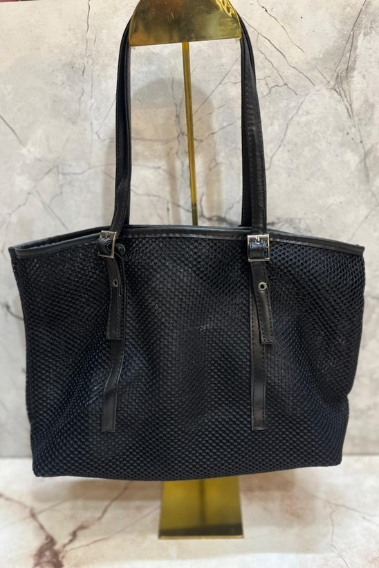 کیف دوشی زنانه مدل توری همراه کیف ارایشی