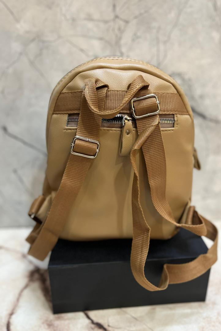 مینی کوله پشتی چرمی برند FAMOSمدل فانتزی دخترانه