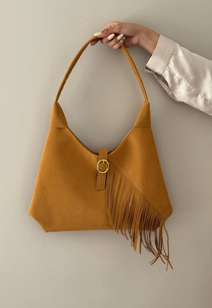 کیف دوشی دستی دخترانه فانتزی مدل فرینج