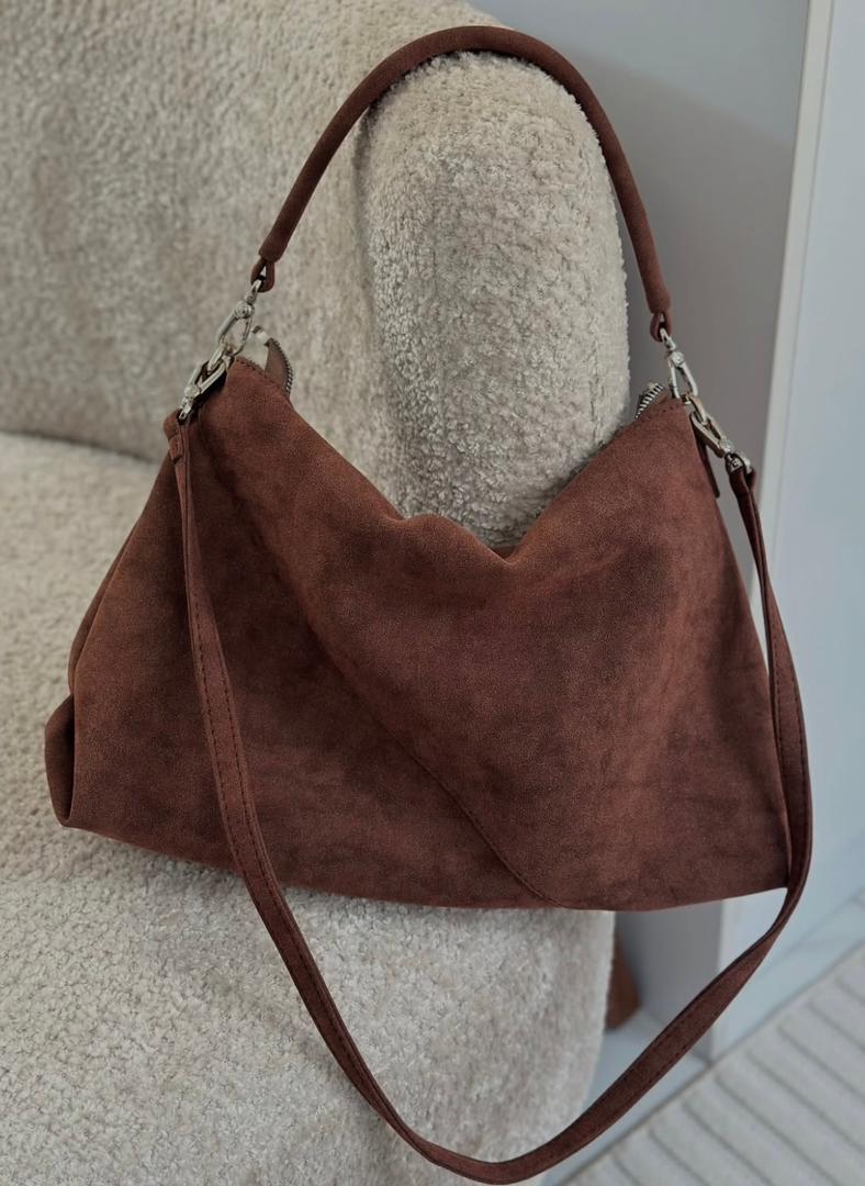 کیف جیر دستی دوشی دخترانه مدل سانجیم همراه بند بلند